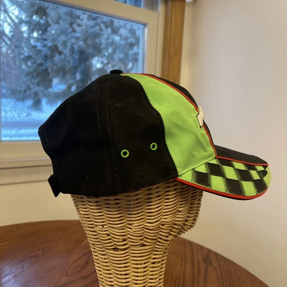 Y2K Arctic Cats Pride 2002 Baseball Cap Hat‎ Adjustable Snowmobile Sled Neon